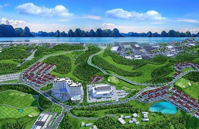 Phối cảnh dự án Khu đô thị phức hợp Hạ Long Xanh. Ảnh: UBND tỉnh Quảng Ninh.